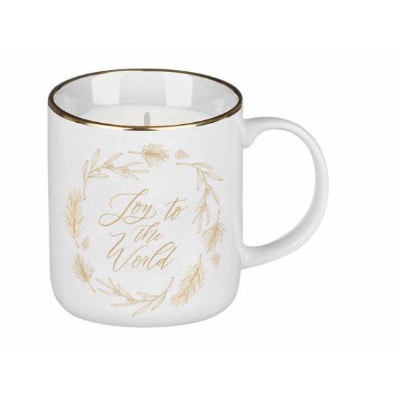 Chandelle dans une Tasse en Céramique Paix sur Terre