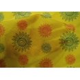 thumbnail image 4 of oneOone Cotton Silk Fabric Spiral & Floral Block Decor Fabric Printed BTY 42 Inch Wide, 4 of 4