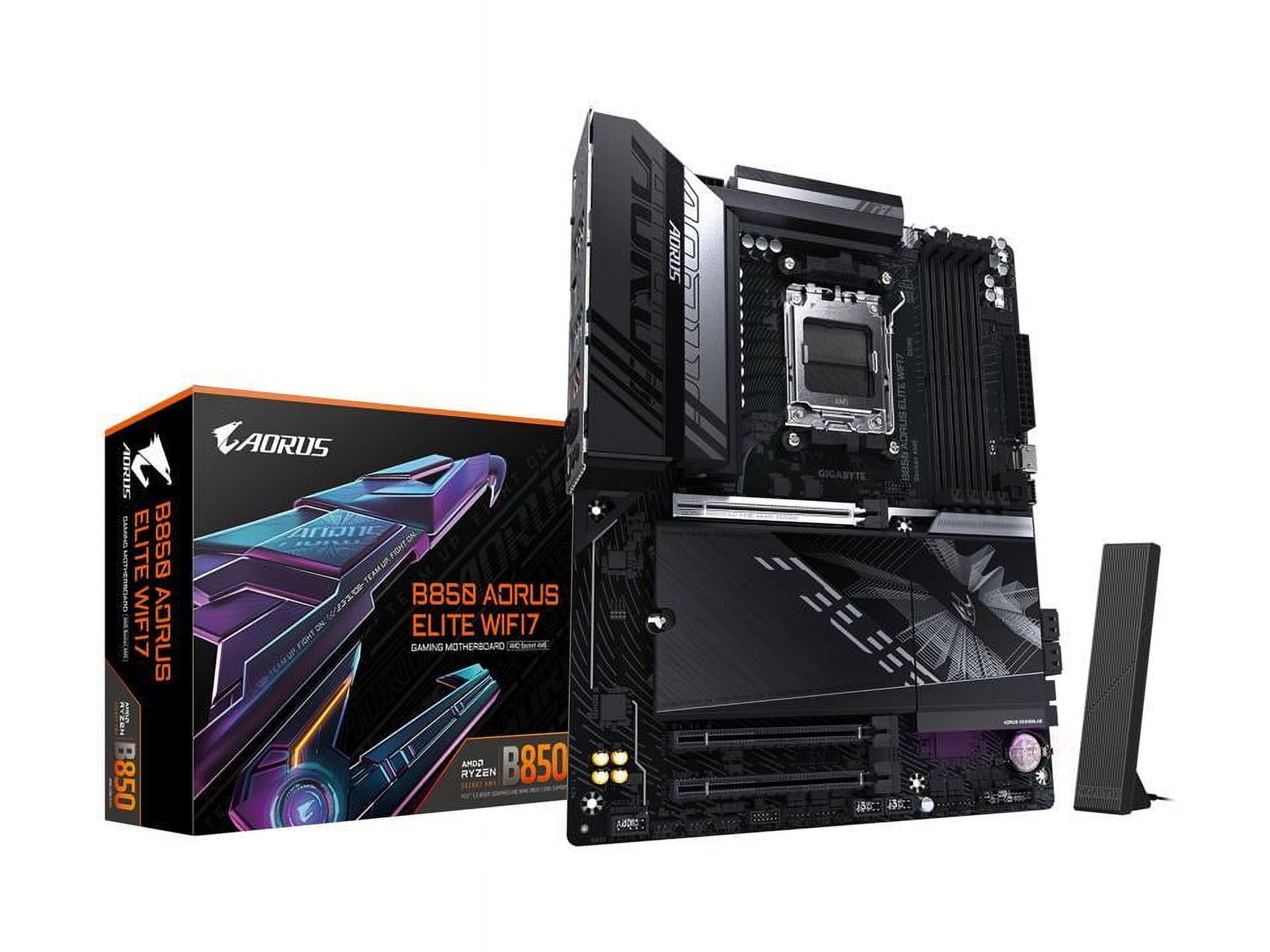 Aorus Ultra Durable B850 A ELITE WF7 Gaming Desktop Motherboard - AMD B850 Chipset - Socket AM5 - ATX (b850aelitewf7)