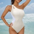 thumbnail image 5 of Diufon Women's Swimsuit Trendy Color Block Single Shoulder Backless Bathing Suits Summer Beach Sport Swimwear, 5 of 5