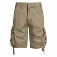 thumbnail image 2 of Styesk Mens Shorts Men's Pockets Cargo Pants Casual Button Classic Summer Short With Multi Pockets, 2 of 9