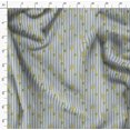 thumbnail image 4 of Soimoi Tissu en Poly Georgette Bleu Imprimé Cactus & Rayures, Largeur 42 Pouces, 4 of 5