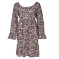 thumbnail image 4 of XZNGL Robe à Manches Longues Femme Femmes Dames Grande Taille Ample Imprimé Léopard Mini Longue Robe à Manches Longues Robe Grande Taille Femme Robe à Manches Longues pour Femmes Robe Grande Taille pour Femmes, 4 of 9