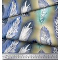 thumbnail image 3 of Soimoi polyester Crepe Fabric Leaves & Feather Print Sewing Fabric Yard 42 Inch Wide, 3 of 3