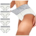 thumbnail image 1 of pxiakgy sous-Vêtements Intimes pour Femmes bikini Couleur Femmes patchwork Culottes Slips Culottes Unies Blanc + l, 1 of 9