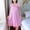 Pink, variant on Sakmal Casual Moomoo Nightgowns for Women Pink Silky Knee Length Mumu Dress Short Sleeve Floral Nightgowns for Women