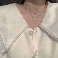 thumbnail image 4 of Fortune Collier pour Femmes à Double Couche Pendentif Papillon Chaîne de Clavicule Ras-du-Cou Cadeau, 4 of 9