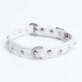 thumbnail image 1 of ATHENS Leather Dog Collar Single Row Rhinestones, 1 of 3