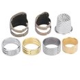 thumbnail image 2 of Sewing Thimbles For Fingers, Adjustable Thimble Fingertip Protector Sewing Thimble Ring, For Embroidery,DIY Handwork Hand Sewing,Needlework Sewing Supplies, 2 of 8