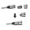 thumbnail image 3 of Yeacher Spring Steel 1/4 Inch Shank Router Bit Extension Rod Milling Cutter Extender Collet Holder Adapter with ER16-8 8mm Collet Chuck, 3 of 8