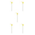 thumbnail image 1 of kurtrusly Wedding Decor With Simulated Calla - Choose Variety Of Colors And Styles With High 3D And Simulation Durable PU Pure Yellow 5PCS, 1 of 6