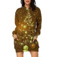 thumbnail image 2 of TIMIFIS Robe de Noël Moche pour Femmes, Manches Longues, Imprimé Bonhomme de Neige, Robe Chemise Décontractée Moulante avec Poche, 2 of 4
