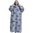 thumbnail image 1 of LUXUR Chemises de Nuit à Capuche pour Femmes, Robe de Nuit, Robe de Sommeil, Imprimé Raton Laveur, 1 of 2