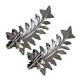 thumbnail image 1 of Wweixi 2x Zinc Alloy Made Curtain Tieback With Functional And Elegant Leaf Easy silver 1Set, 1 of 6