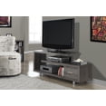 thumbnail image 3 of Monarch Specialties Tv Stand, 60 Inch, Console, Media Entertainment Center, Storage Cabinet, Living Room, Bedroom, Laminate, Brown, Contemporary, Modern, 3 of 4