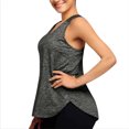 thumbnail image 4 of WTXUE Tank Tops Sleeveless, Scoop Neck Mesh Tank Top Women Racerback Tops Tank Workout Running Shirts Racerback Yoga Patchwork, Activewear for Women, 4 of 6