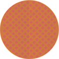 thumbnail image 1 of Ahgly Tapis Rond Lavable en Machine Intérieur Transitionnel Orange Néon, 5 Pieds Rond, 1 of 7