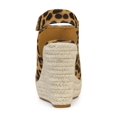 thumbnail image 2 of BLISSFUL STEP Sandales Compensées à Plateforme Espadrilles pour Femmes Léopard 7, 2 of 7