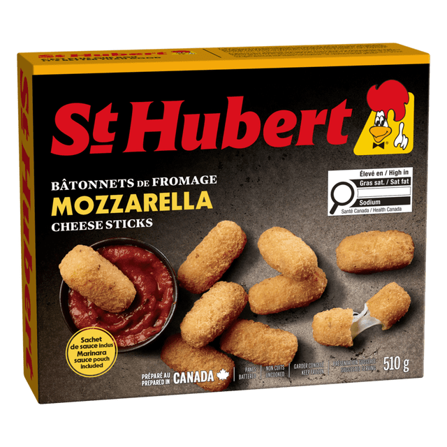 St-Hubert Mozzarella Cheese Sticks, Mozzarella cheese sticks 510g