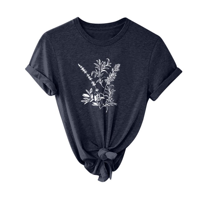 Pompotops T-shirt à Manches Courtes Imprimé pour Femmes, Mode, Hauts Décontractés Amples, Blouse, Hauts en Solde