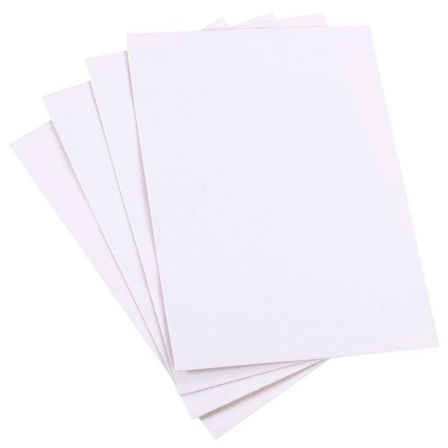 Uxcell Patchs en Velours Autocollants Patchs de Réparation Blancs 4 Pcs