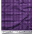 thumbnail image 1 of Soimoi Purple Poly Georgette Fabric Artistic Geometric Printed Fabric 1 Yard 42 Inch Wide, 1 of 3