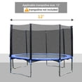thumbnail image 4 of Soozier 12FT Trampoline Net Enclosure Trampolining Bounce Safety Accessories w/ 8 Poles Net Enclosure Only, Black, 4 of 10