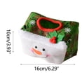 thumbnail image 2 of Fridja Clearance Christmas Decoration Tissue Paper Cover Festive Atmospheres Layout Tissue Paper Storage Cover Red Green Plushes Material, 2 of 5