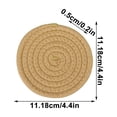thumbnail image 3 of EGNMCR Napperons Ronds Tissés Antidérapants Anti-Brûlure en Gaze de Coton Style Occidental pour Restaurant, Tapis Isolants pour Table, Dessous de Verre et Tapis de Bol pour la Maison, 6 Pcs avec Support de Rangement, Napperon en Corde de Coton, 3 of 6
