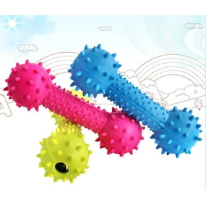 Agiferg Pet Dog Puppy Rubber Dental Teeth Chew Bone Play Training Fetch Fun Toys Hot