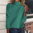 thumbnail image 2 of Chbgutlmr Womens Sweaters Raglan Long Sleeve High Neck Loose Casual Pullover Fall Winter Turtleneck Tops Sweater, 2 of 6