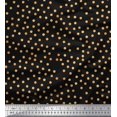 thumbnail image 1 of Soimoi Brown Rayon Fabric Polka Dots Printed Fabric 1 Yard 56 Inch Wide, 1 of 3