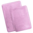 thumbnail image 2 of Set of 2 Large Clara Clark Bath Mat Bathroom Rug - Absorbent Memory Foam Bath Rugs - Non-Slip, Velvet Feel Microfiber Bathrug, Plush Shower, Toilet- Floor Bathmats Carpet - Lavender Dream - 20"x32", 2 of 6