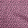thumbnail image 1 of oneOone Georgette Viscose Fuschia Pink Fabric Geometric Triangle With Chevron Craft Projects Decor Fabric Printed By The Yard 42 Inch Wide, 1 of 4