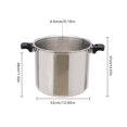 thumbnail image 4 of 23 Quart Pressure Canner And Cooker With Pressure Gau 10PSI Explosion Proof Safety Valve Extra-Lar Size, 4 of 7
