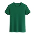 thumbnail image 4 of Styesk T Shirts for Man Solid-Color Casual Elastic Sports Short Sleeved Round-Neck Blouses, 4 of 5
