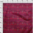 thumbnail image 2 of oneOone Cotton Poplin Fabric Swirl & Floral Block Print Sewing Fabric BTY 42 Inch Wide, 2 of 4