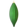 thumbnail image 1 of Vickerman M183224M Ornement de Finial à Lignes Mat Émeraude de 8 Po, 4 par Sac, 1 of 3