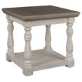 thumbnail image 1 of Signature Design by Ashley - Havalance Farmhouse End Table, Whitewash/Brown Wood, 1 of 4