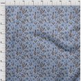 thumbnail image 4 of oneOone Georgette Viscose Medium Blue Fabric Floral Fabric For Sewing Printed Craft Fabric By The Yard 42 Inch Wide, 4 of 4