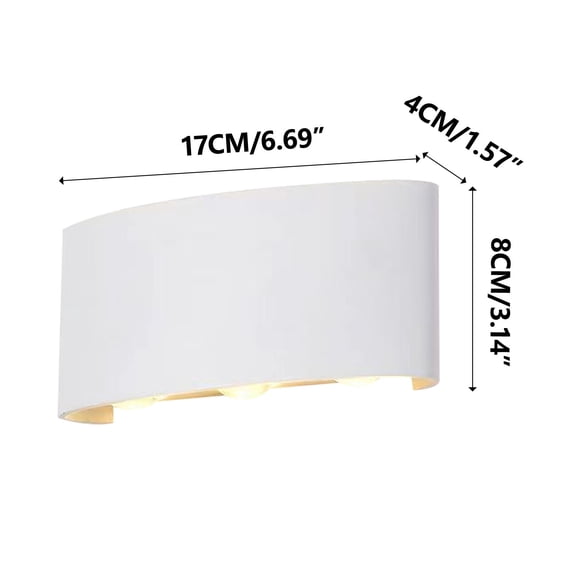 Lamps for Bedrooms, Wall Sconces Down Lighting Indoor Double-Head Curved Wall Lamp 22x8.5x5.5cm, Modern Bedroom Lamp Warm White Light for Outdoor Indoor Use