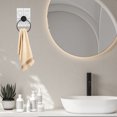 thumbnail image 2 of Shisuyan Rustic Hand Towel Ring Vintage Iron Wall Mounted Towel Holder Hanger Storage Rack with Wood Wall Backing for Bathroom Toilet or Kitchen White, 2 of 8
