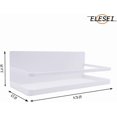 thumbnail image 2 of Magnetic Spice Rack Refrigerator Side Magnetic Spice Rack Kitchen Magnetic Shelf Magnetic Fridge Shelf Perfect Space Saver for Kitchen/Apartment 2 Pack (White), 2 of 5