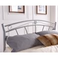 thumbnail image 3 of Hodedah Complete Metal Twin-Size Bed with Headboard-Footboard in Silver Finish, 3 of 4