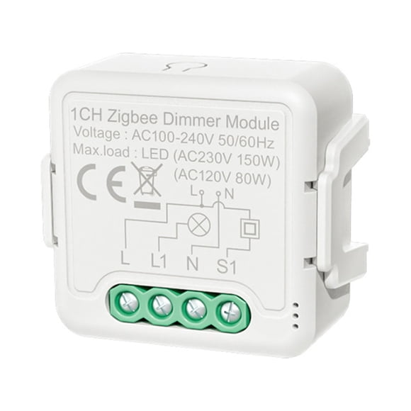Yeacher Zigbee Smart Dimmer Switch Module APP Remote Control Voice Control Timing Group Sharing Compatible with Echo Home for Home Office