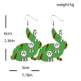 thumbnail image 3 of Creative Easter Leather Earrings Colorful Eggs Party Rabbit Happy Easter Day Decor Bunny Ester Parti Girls Gifts, Style 22, 3 of 3