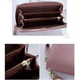 thumbnail image 3 of （3PCS）Wallet Leather Ladies Wallet Large Wallet Women With Zipper Gold Wallets Ladies Long (Green), 3 of 6