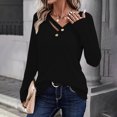 thumbnail image 2 of Womens Long Sleeve V Neck T Shirts 2025 Casual Basic Ribbed Knit Tops Lightweight Stretch Pullover Sweater Shirts, 2 of 5