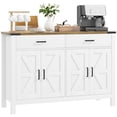 thumbnail image 1 of HOMCOM Sideboard with 2 Drawers 2 Storage Cabinets Buffet Cabinet, White, 1 of 10