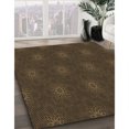 thumbnail image 3 of Ahgly Company Tapis d'Intérieur Lavable à la Machine, Carré, Transitionnel, Rouge Brun, Tapis de Zone, 7 Pieds Carré, 3 of 7